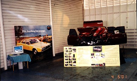 Alans wreck club display board and the computer display